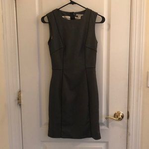 Gray business casual tight dress